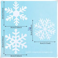 White Polyester Felt Snowflakes for New Year, Christmas Decoration